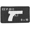 Nášivka CZ P-10 C 9mm Černá-Bílá
