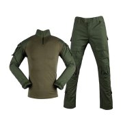 Conquer Kalhoty+Taktické triko COMBAT Zelené vel. XL